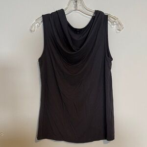 J. Crew Black Draped Tank Top